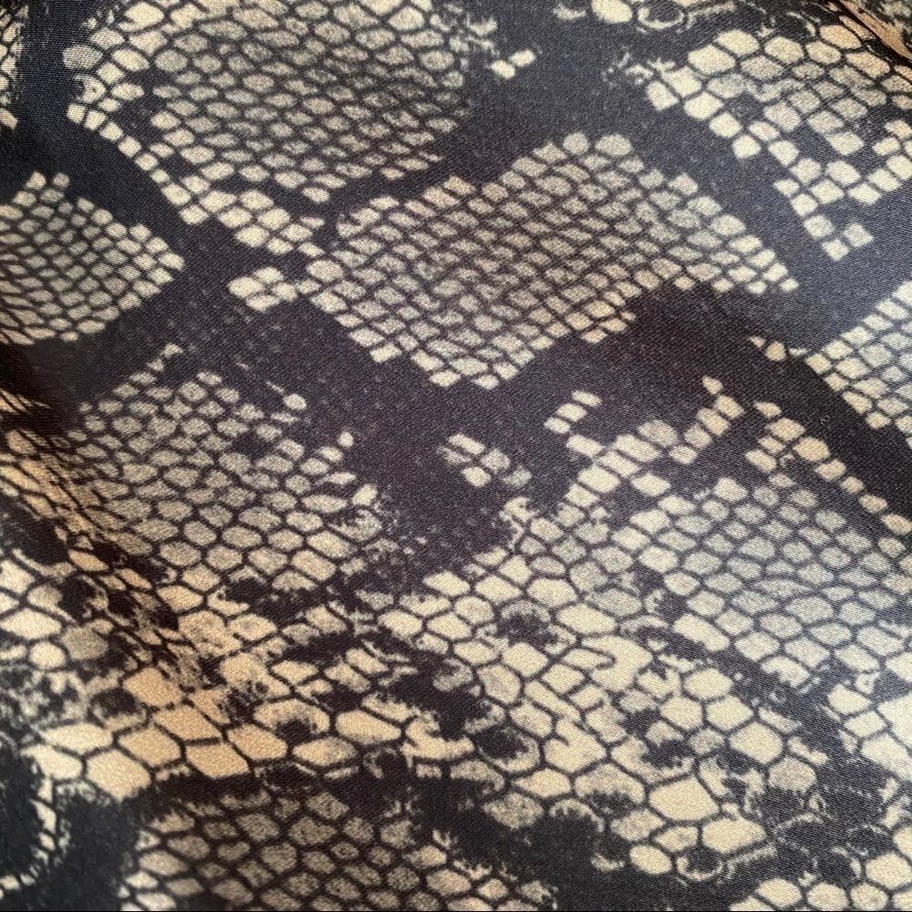 Urban Outfitters Rowan Silky Slip Skirt in Grey Beige Black Animal Print Size S - Picture 7 of 11